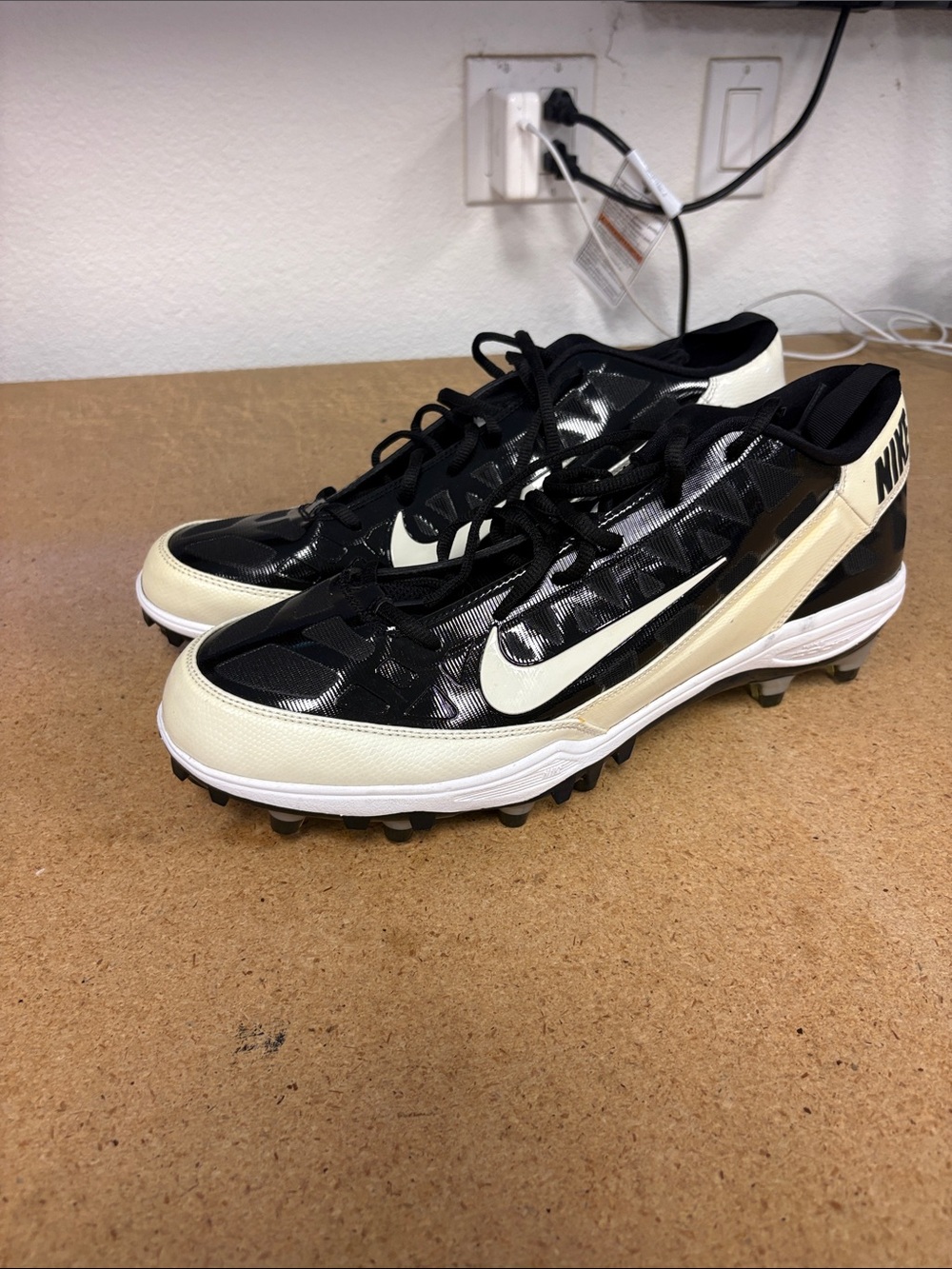 New Men's Nike Zoom Super Bad 3 TD 442269-011 Football Cleats Size 14